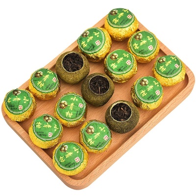 新会小青柑普洱茶陈皮普洱柑普茶橘子茶桔子茶青皮一斤