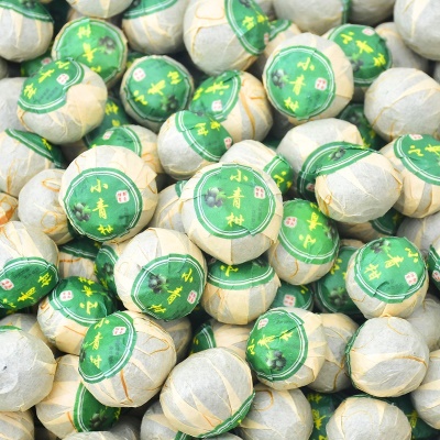 新会小青柑普洱茶陈皮普洱柑普茶橘子茶桔子茶青皮一斤