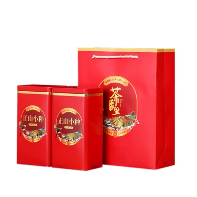 桐木关正山小种红茶茶叶礼盒装小包装散装500g送礼清香型红茶