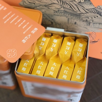 武夷山大红袍水仙新茶叶浓香型肉桂乌龙送礼盒装500g