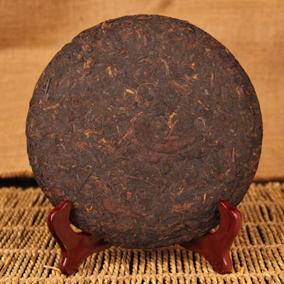 2009年云南普洱茶熟茶饼茶 八年陈韵 357g 云南七子饼普洱茶