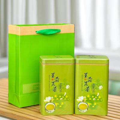 茉莉花茶新茶罐装绿茶茶叶茉莉浓香型散茶公司福利茶