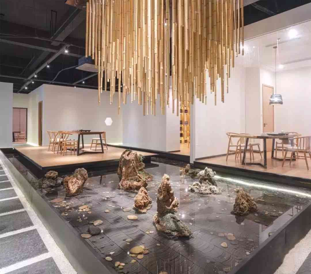 理水在茶馆设计中有何用途